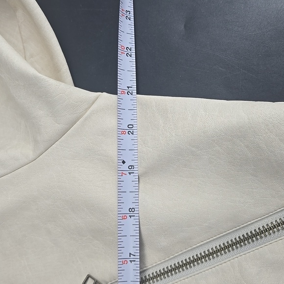 Pilcro Faux Leather Bomber Jacket XXS Flaw - Picture 8 of 14